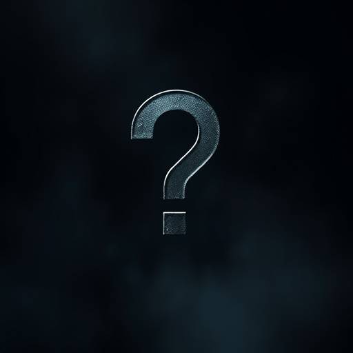 Point d'interrogation sur fond sombre, symbolisant les questions fréquentes.